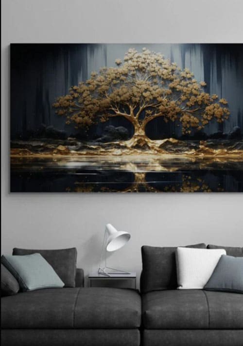 50% Anticipo Arbol hojas doradas