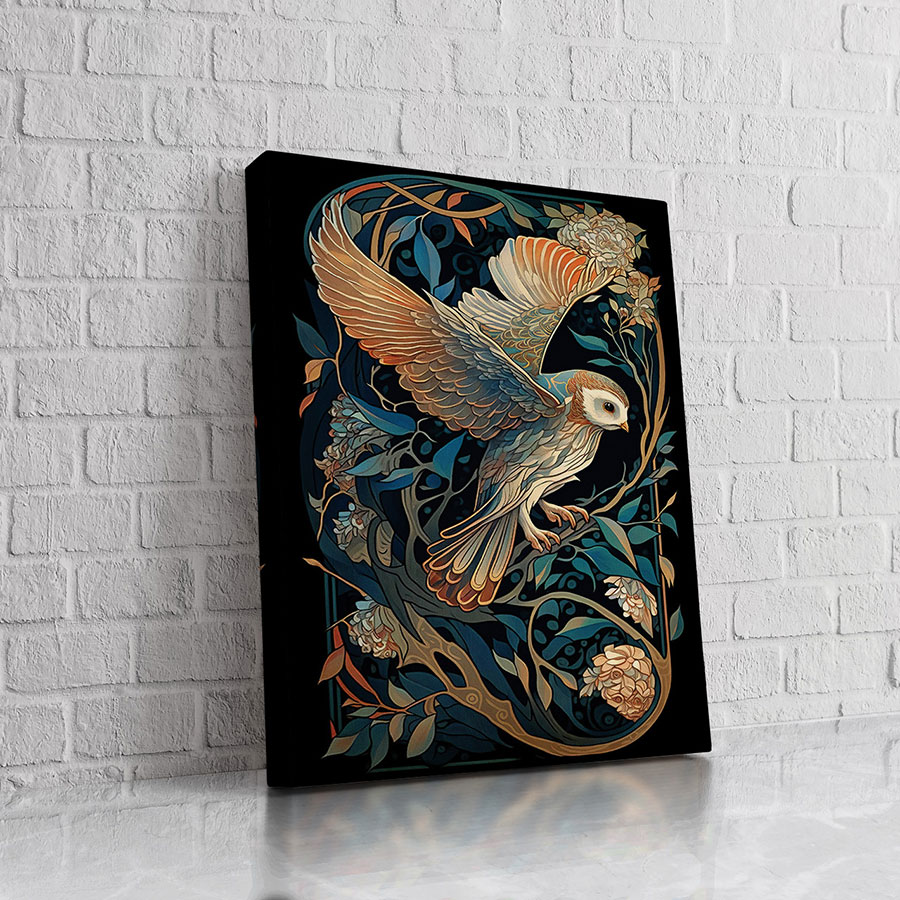 Búho Art Nouveau