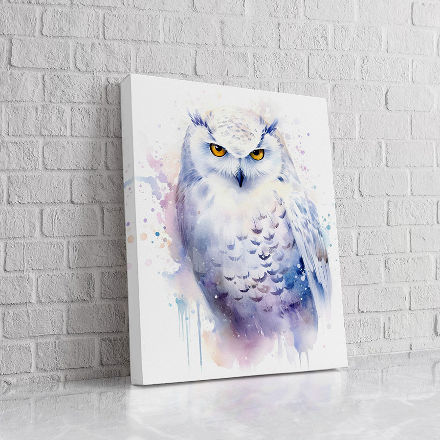 Búho Blanco Pastel