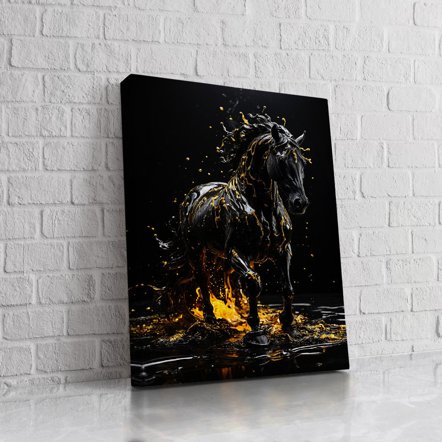 Caballo de Lava Negra