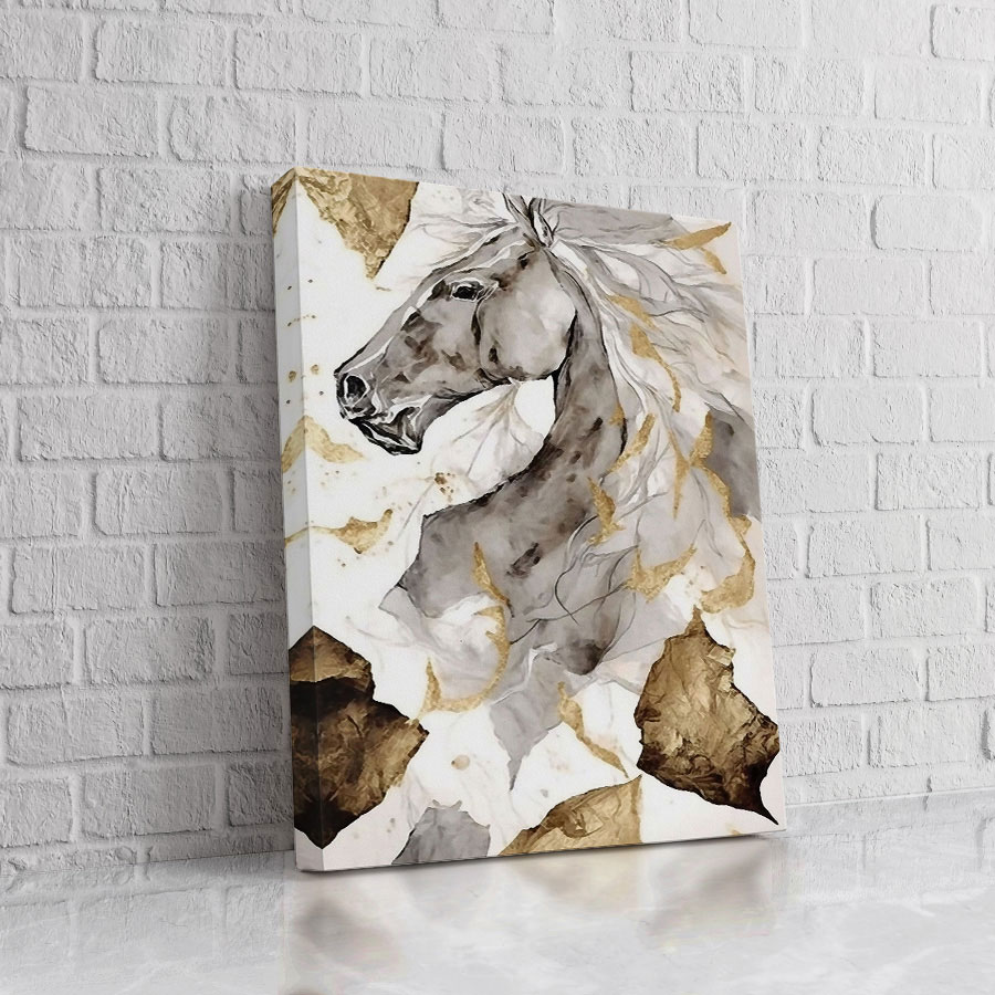 Caballo Fragmentado Dorado
