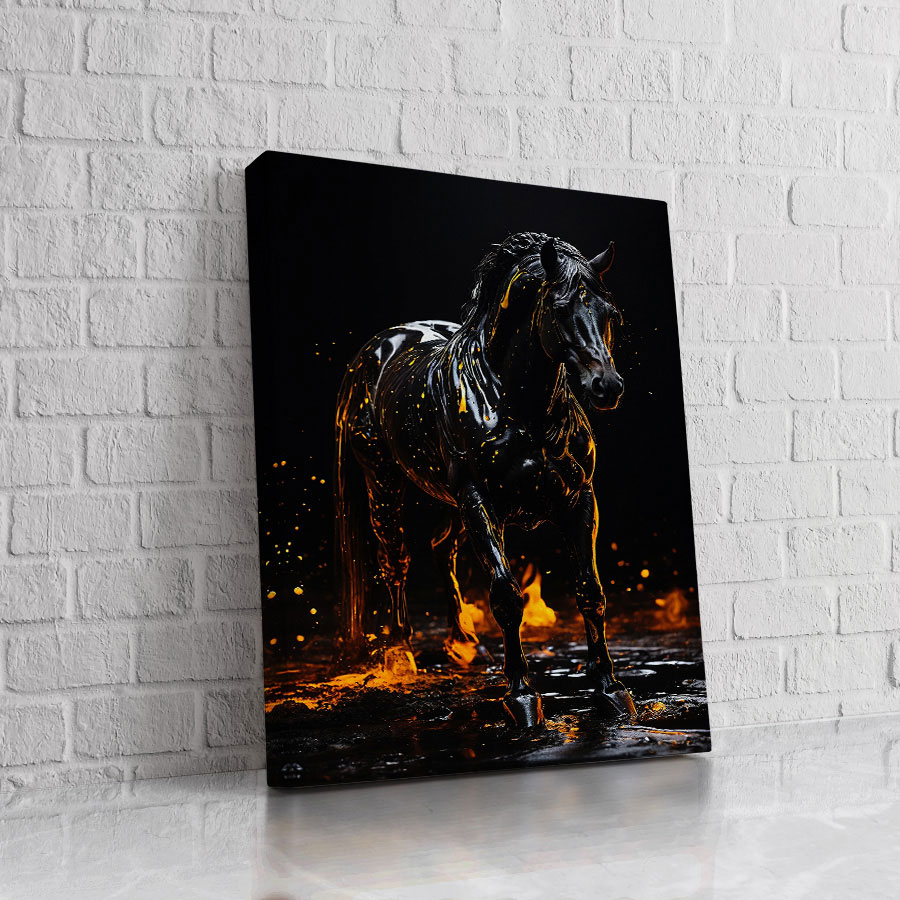 Caballo de Carbón y Oro