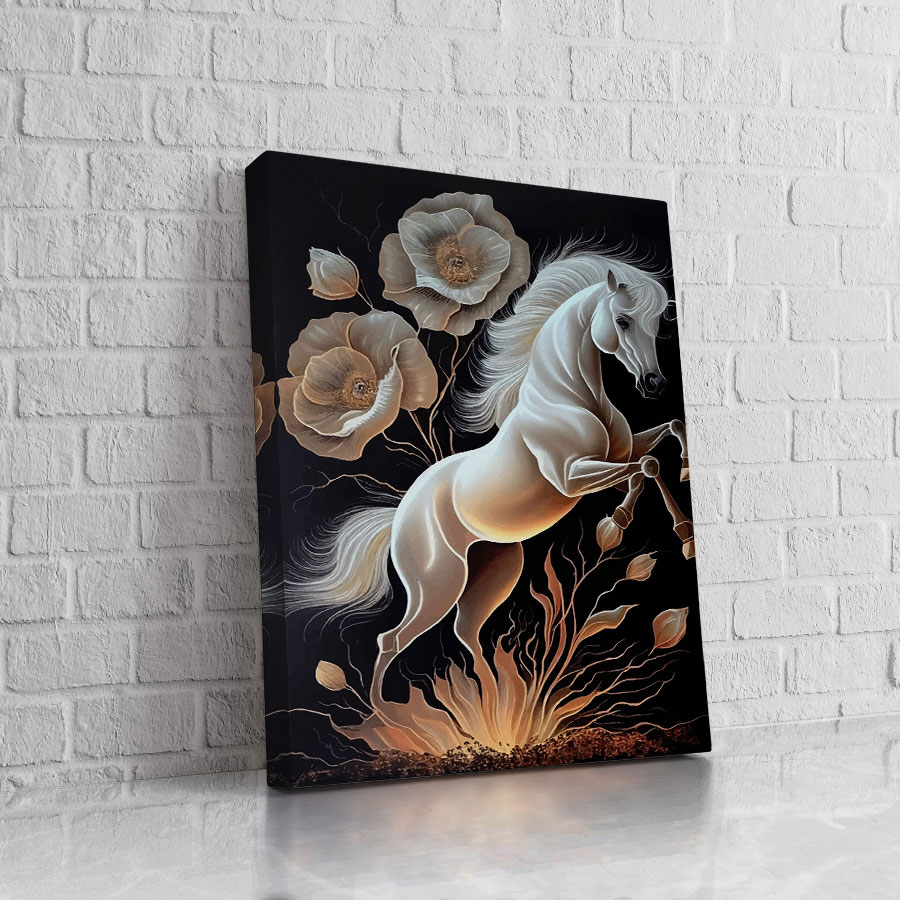 Caballo de Rosas Blancas