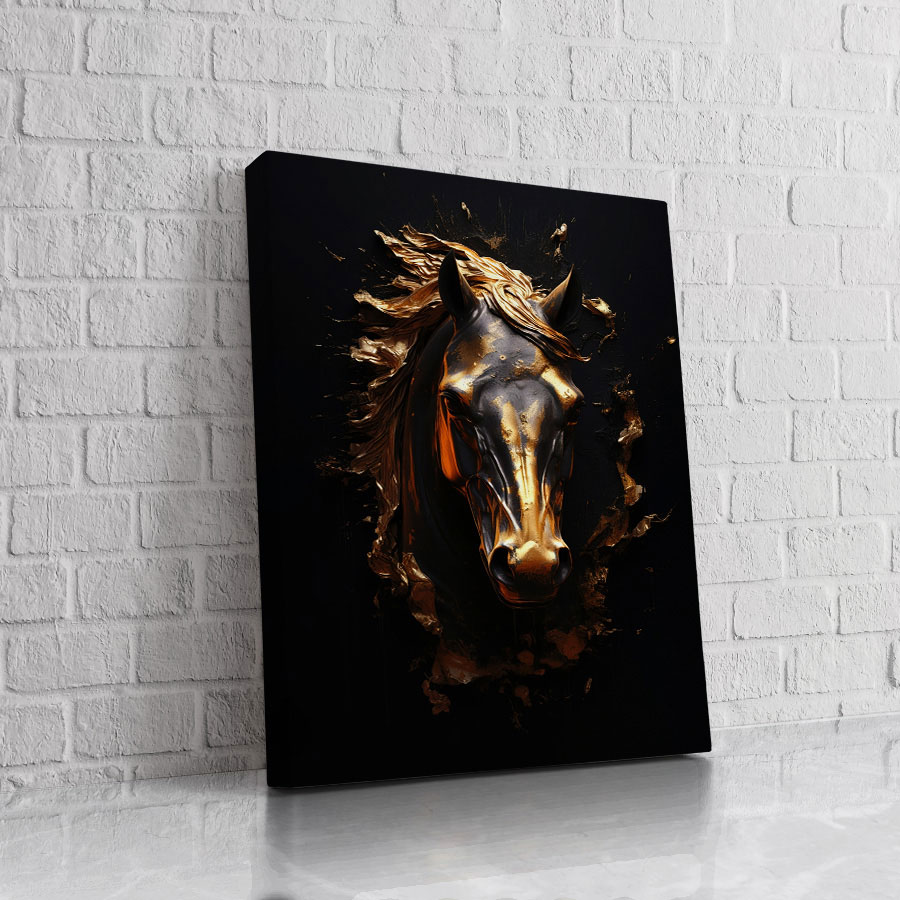 Caballo de Halo Dorado