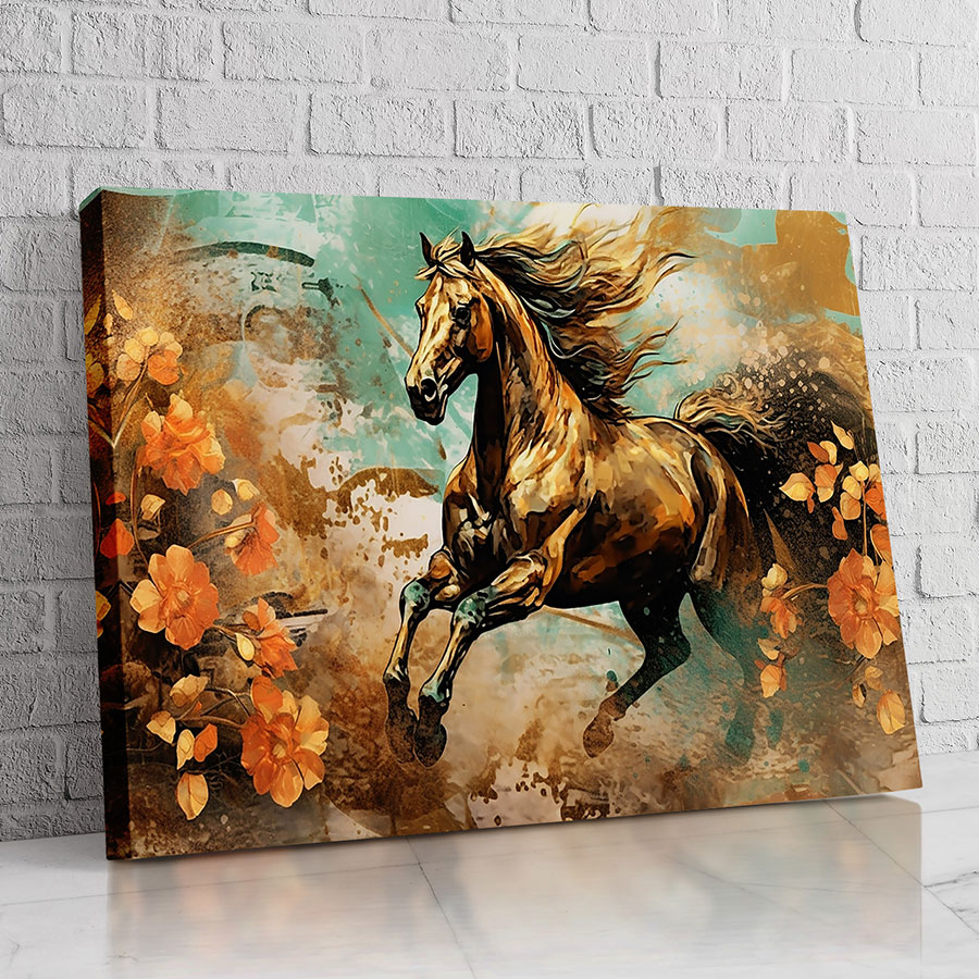 Caballo de las Flores Doradas