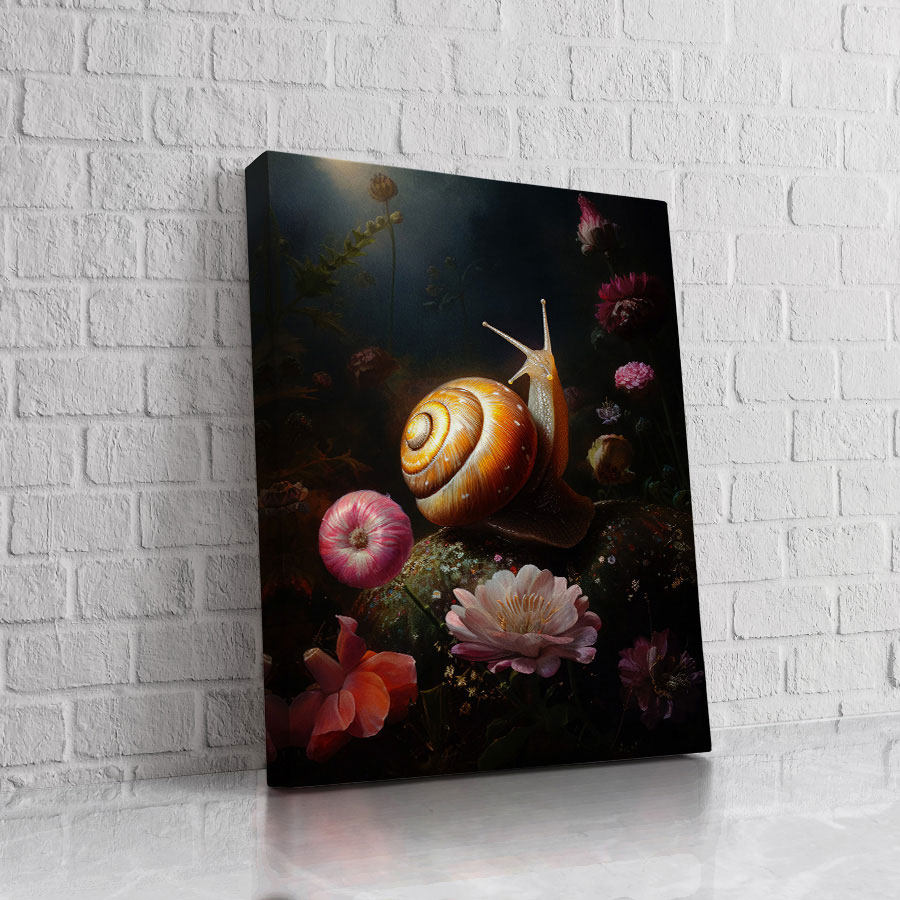 Caracol entre Flores