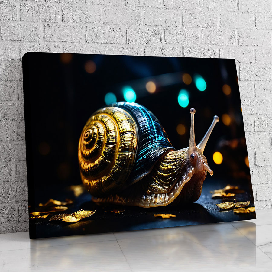 Caracol Dorado Luminoso