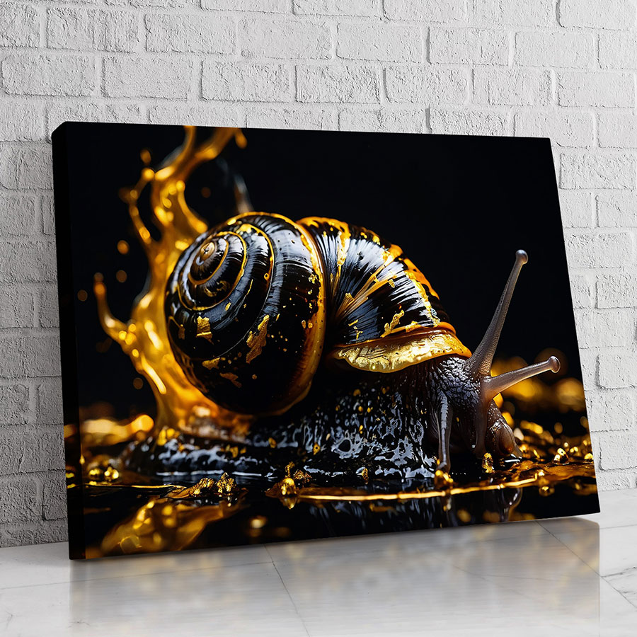 Caracol Dorado de Perfil