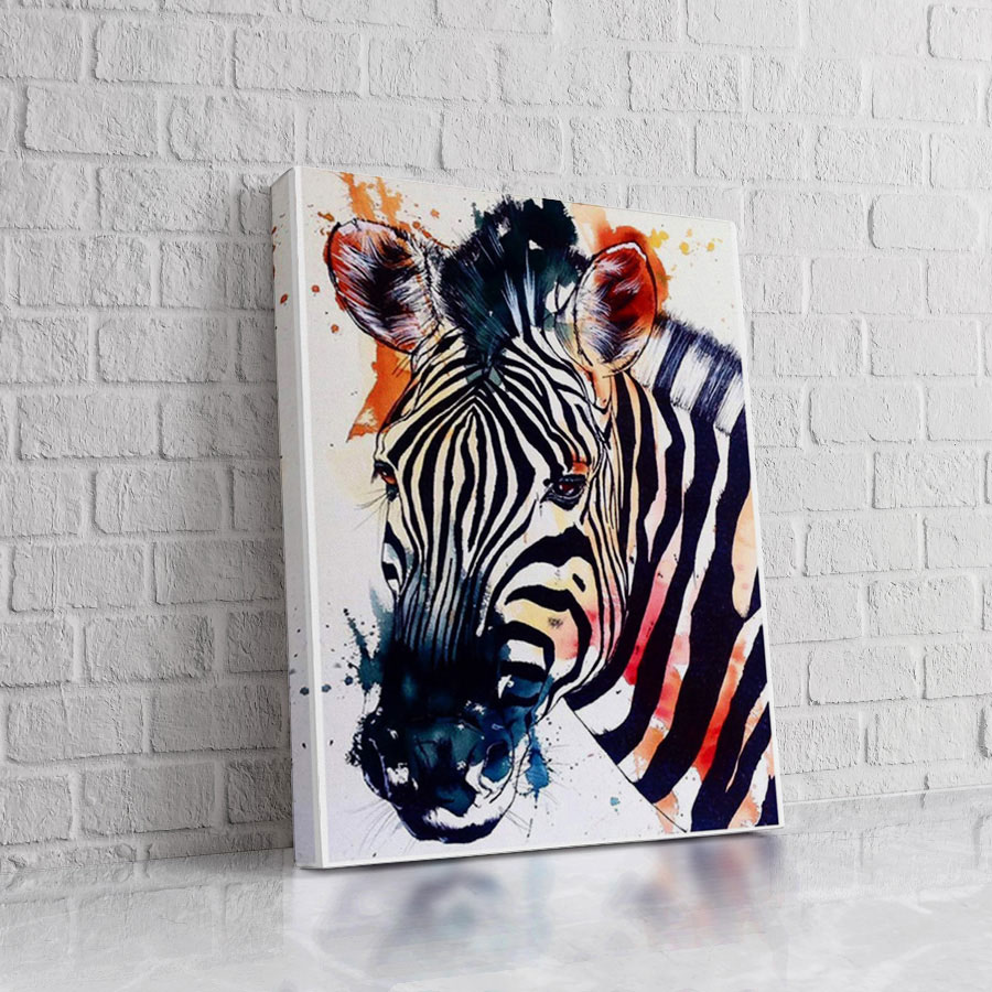 Cebra Explosión de Color