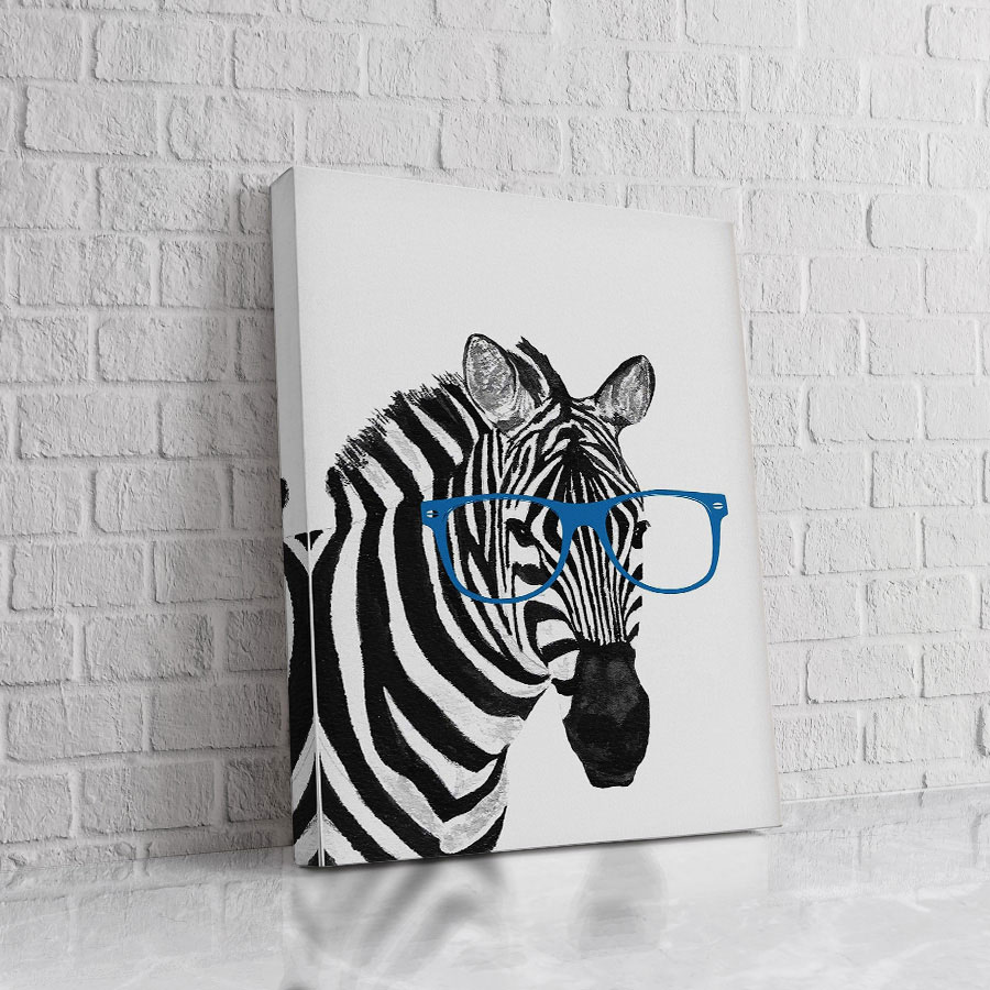 Cebra Gafas Azules