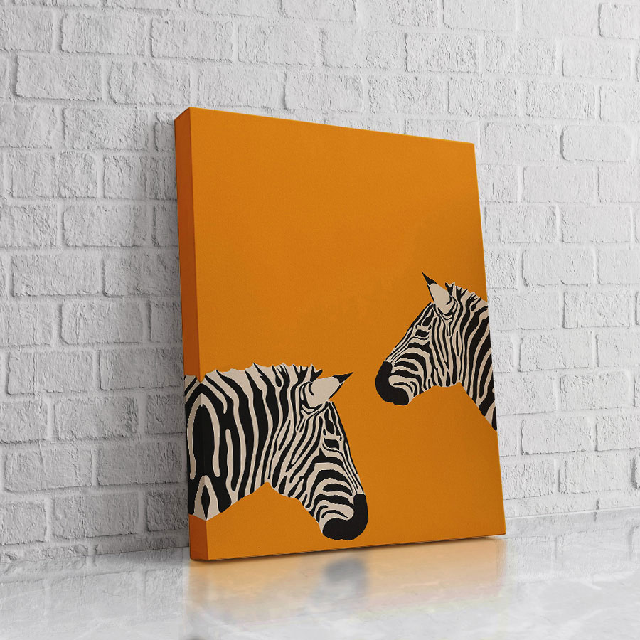 Cebra Minimal Naranja