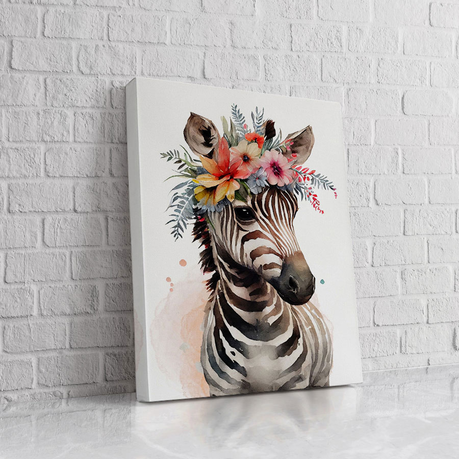 Cebra Floral Delicada