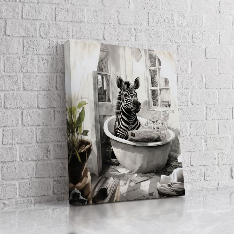 Cebra Baño Monocromo