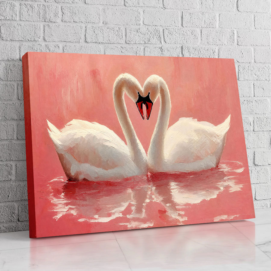 Cisnes Corazón Rosa