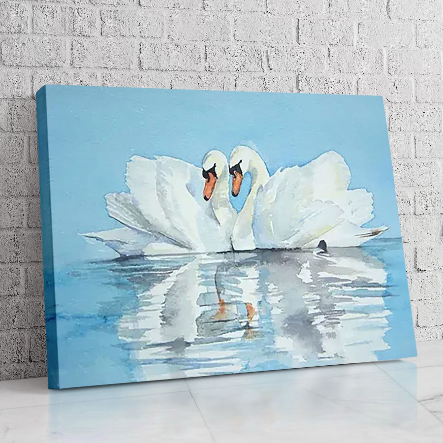 Cisnes Reflejo Celeste