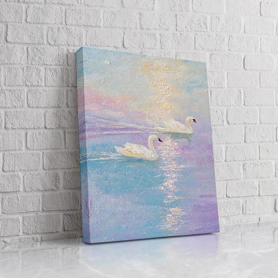 Cisne Lago Pastel