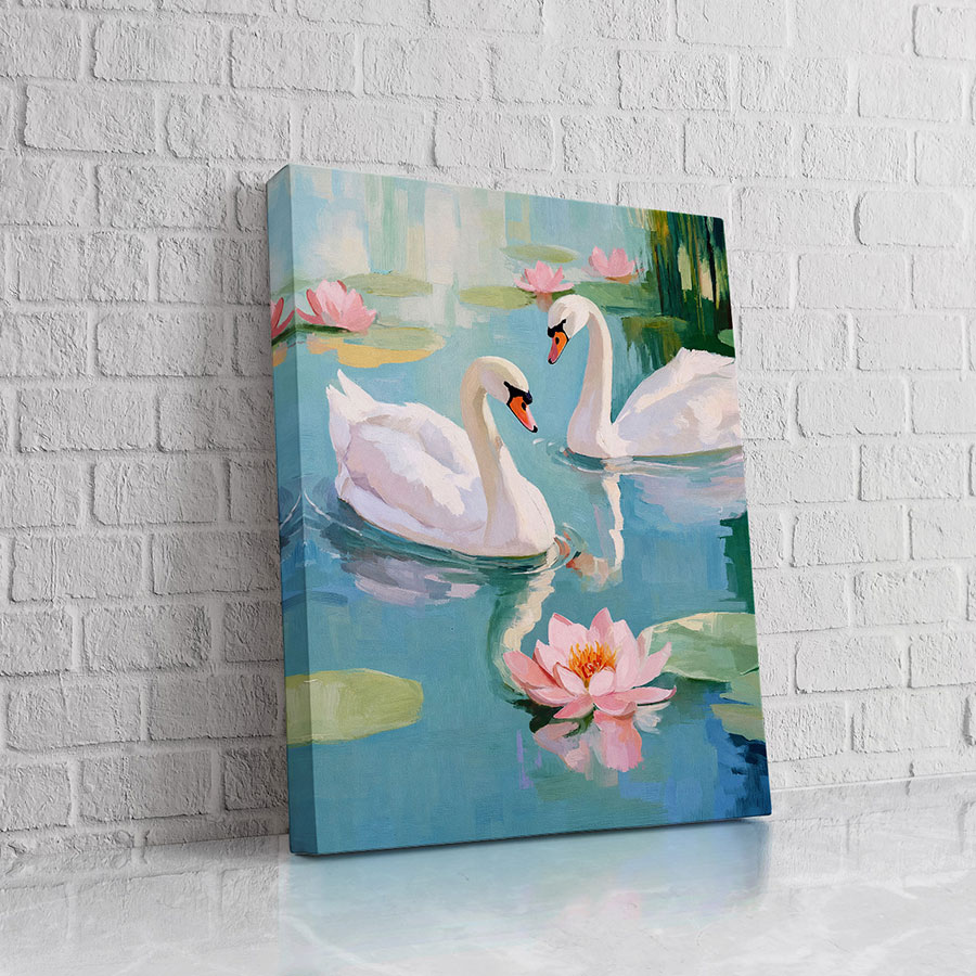 Cisnes y Lotos